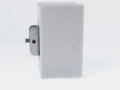 Enclosed Manual Motor Starter Switch Low-poly 3D model