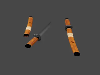 Killer Knife Low-poly 3D model