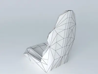 Sport car seat NEG Free 3D model