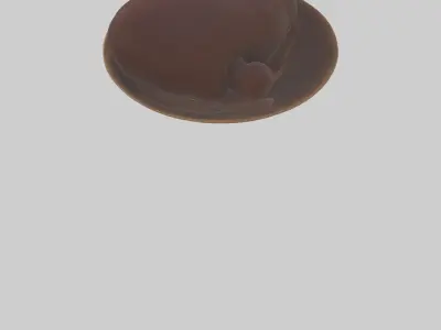 Kangaroo Liver Low-poly 3D model