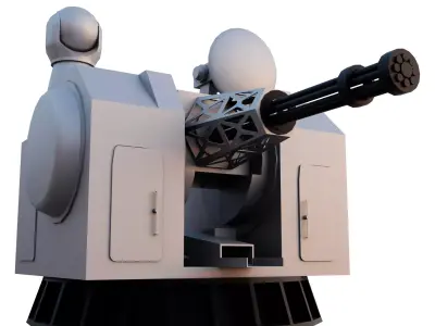 Type 1130 CIWS Free low-poly 3D model
