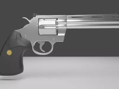 Revolver Colt Python 357 3D model