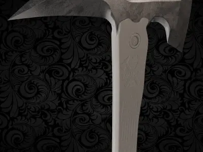 tactical axe Free low-poly 3D model