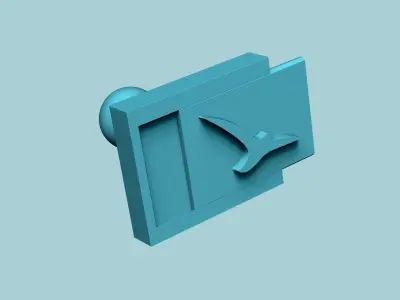 Stamp 30 Flying Bird 2 - Fondant Decoration Maker Toy 3D print model