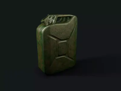 Jerrycan 20L Wehrmacht Low-poly 3D model