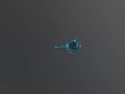 Ceremonial Staff 3D Model - Game Ready PBR Textures 3D model