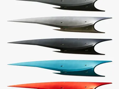 Hypersonic missile HSM A2 01 3D model