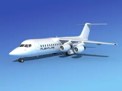 BAe 146-300 Flightline 3D model