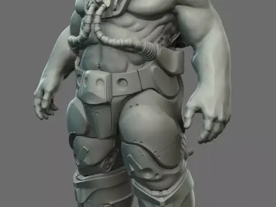 Threon - Male Weapons Carrier 3D model