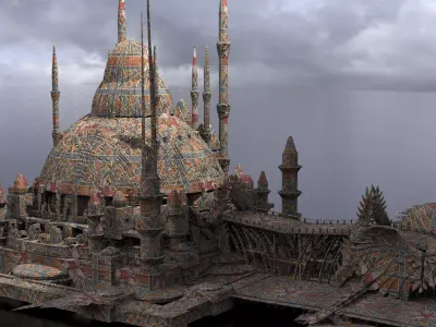 Drake Dragon Temple 2 3D model