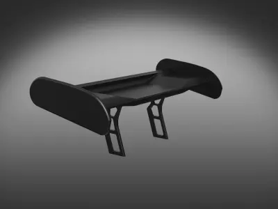 spoiler auto moto garage 3D model