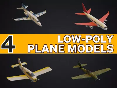 Planes Free low-poly 3D model