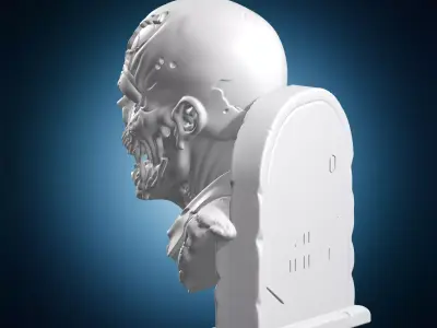 Decaying Zombie Sculpture 3D print model purchase
