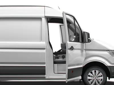 MAN TGE Van MWB HR HQInterior 2025 UKspec 3D model