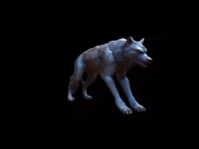  3d Mode Terrifying Werewolf In The Forest 3D model