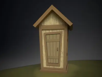 Blacksmiths House Low-poly 3D model