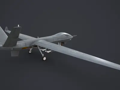 WingLoong II UAV Low-poly 3D model