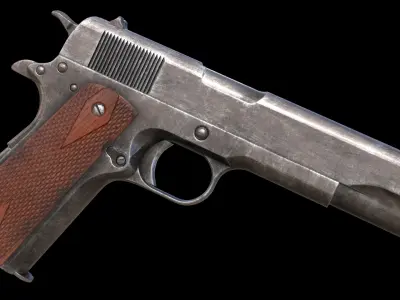 Colt 1911 M1911 Game Ready Low-poly 3D model