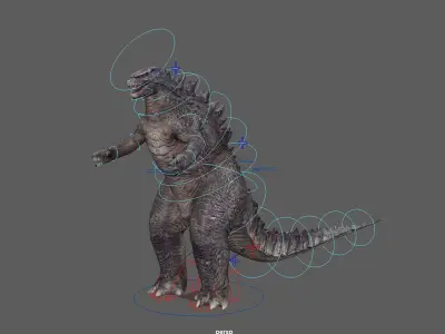 Godzilla Rigged 3D model