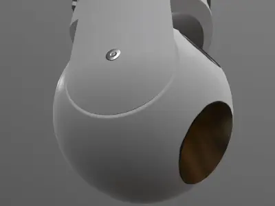 Wescam L3 White Low-poly 3D model