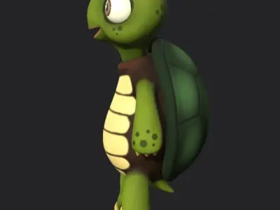 Cute Little Turtle 3d model Low-poly 3D model