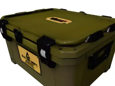 Military Storage Crate Tactical Box 3D model