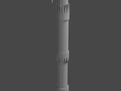 Axe ogres game asset 3d model Low-poly 3D model