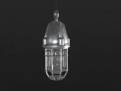 Industrial Factory Lights Low-poly 3D model
