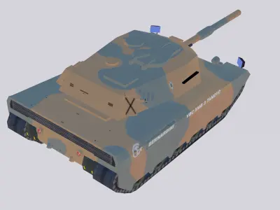 Bernardini Prototypes MB-3 Tamoyo III Low-poly 3D model