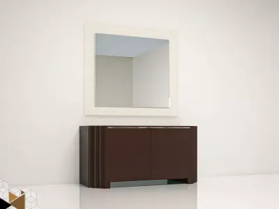 Giorgio absolute Side Board and Mirror 3D Model Free 3D model