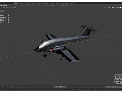 light attack aircraft FMA IA 58 Pucara 3D model