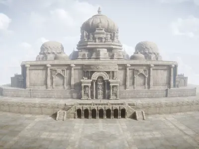 Temple of Gods Modular 3D model