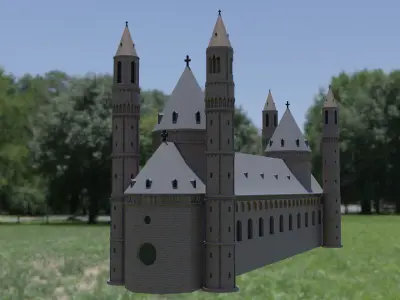 Worms cathedral 3D model