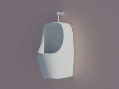 Urinal on wall Free 3D model purchase