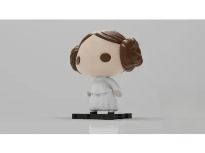 Princess Leia Organa 3D Printing Masterpiece 3D print model