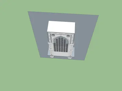 indian stone jharokha 3d modal Low-poly 3D model Low-poly 3D model