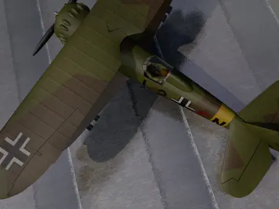 Henschel Hs-123 A-1 3D model