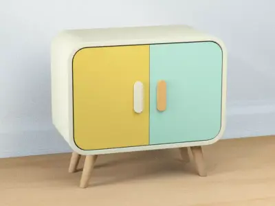  Cartoon Cabinet Free 3D model