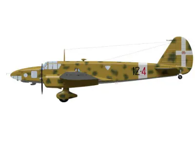 Caproni Ca309 Ghibli 3D model