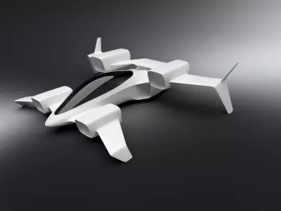 ML eVTOL concept 3D model