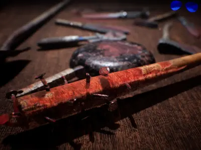 Melee Weapons  20 Assets Low-poly 3D model