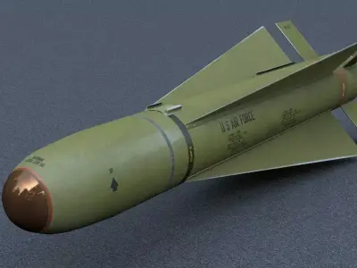 AGM 65D Maverick Air to Ground Missile Low-poly 3D model