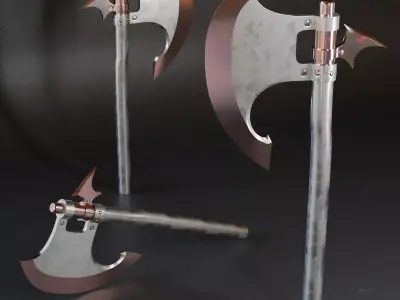 Mk Axe Lowpoly 027 Free 3D model