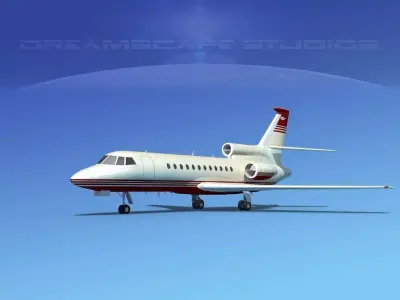 Dassault Falcon 900 V02 3D model