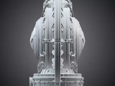 Superhero Shield Desktop Statue PM-295 3D print model