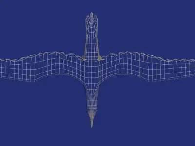 Low  Poly Alcatraz model Low-poly 3D model