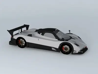 Pagani Zonda R 2009 Free 3D model
