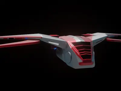 Sci fi Space Ship 3D model