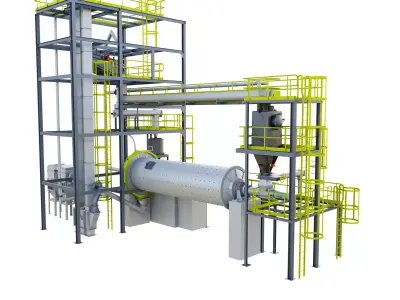 Industrial Mill 3D model