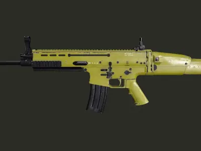 FN Scar L PBR Free low-poly 3D model